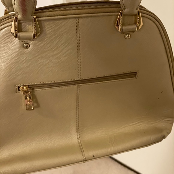 Da Milano Pure leather Golden handbag - Picture 3 of 6
